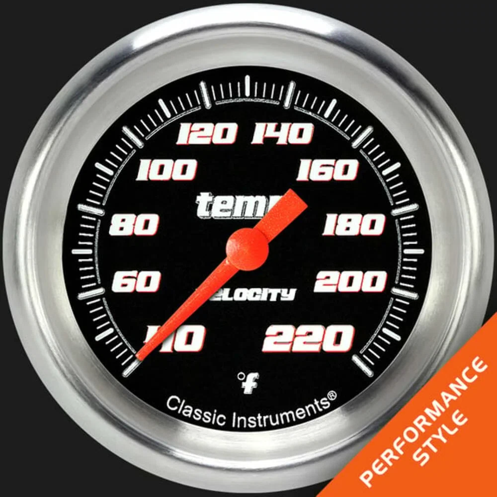 Velocity Black 2 5_8_ Stock Eliminator Temp. Gauge VS329BAPF